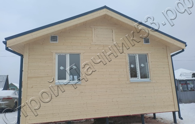 2 Каркасно-щитовой дом Д-38, 6х8м, 48 М², Тверская область, Бологовский район, СНТ «Новая жизнь 2» (3)